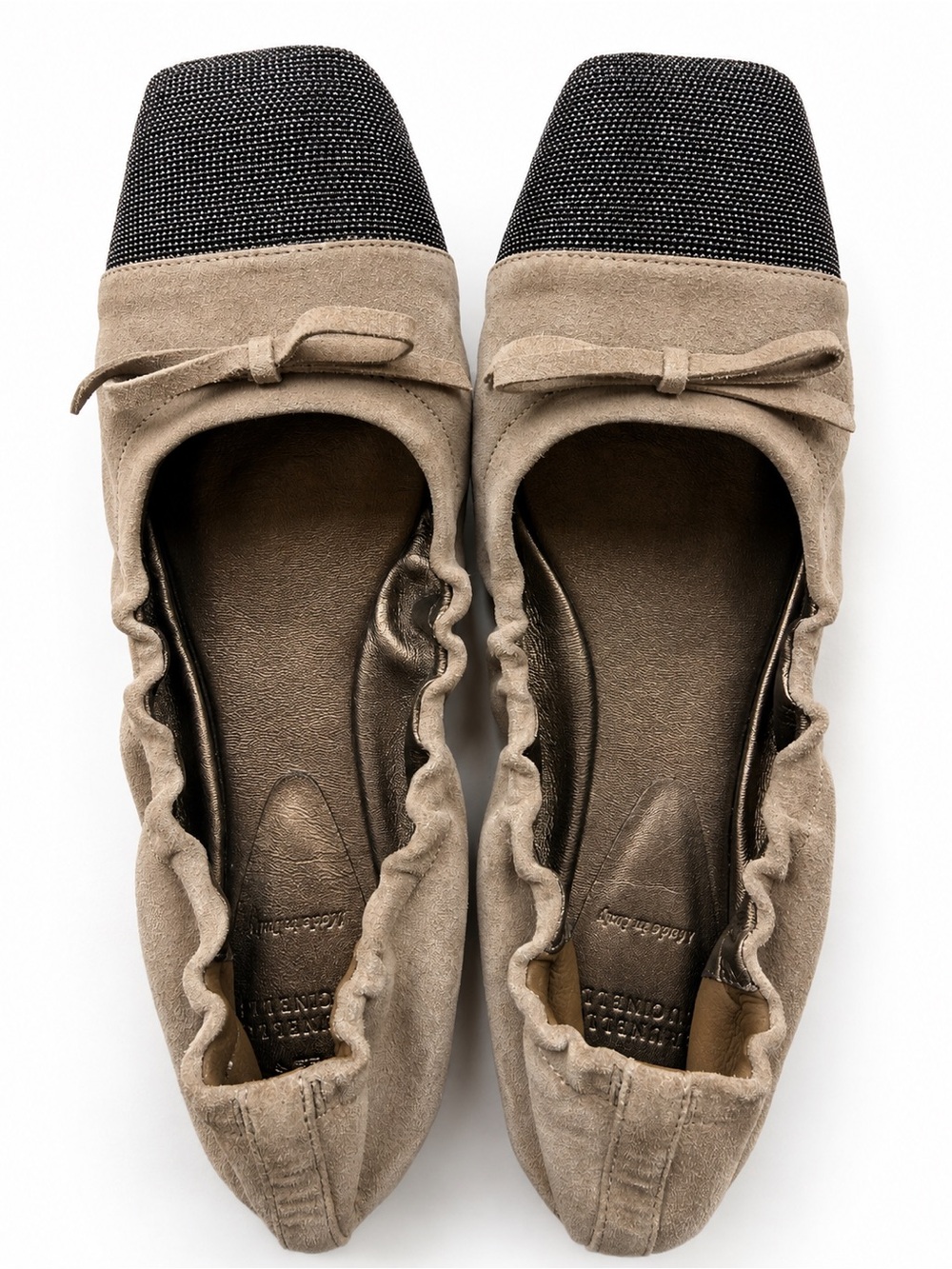 Brunello Cucinelli Multi Beaded Slip-On Ballet Flats